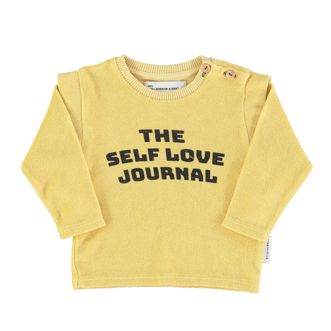 Piupiuchick Pastel Yellow Self Love Long Sleeve Tee