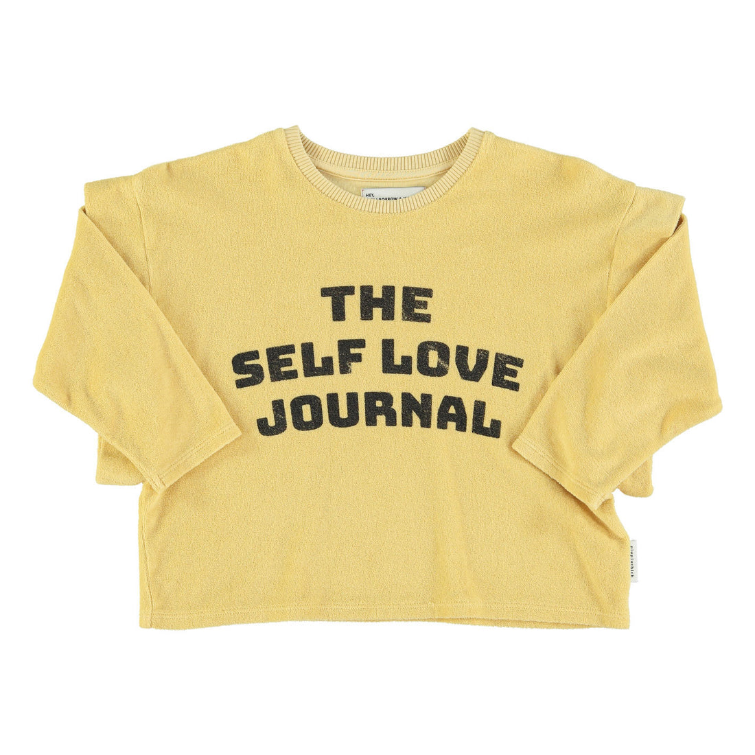 Piupiuchick Pastel Yellow Self Love Long Sleeve Tee