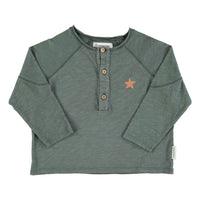 Piupiuchick Dark Green Logo Long Sleeve Tee