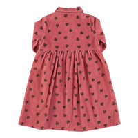 Piupiuchick Pomegranate Hearts Long Shirt Dress