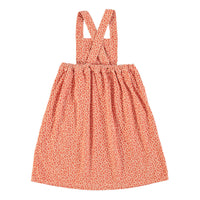 Piupiuchick Pastel Coral Animal Print Long Apron Dress