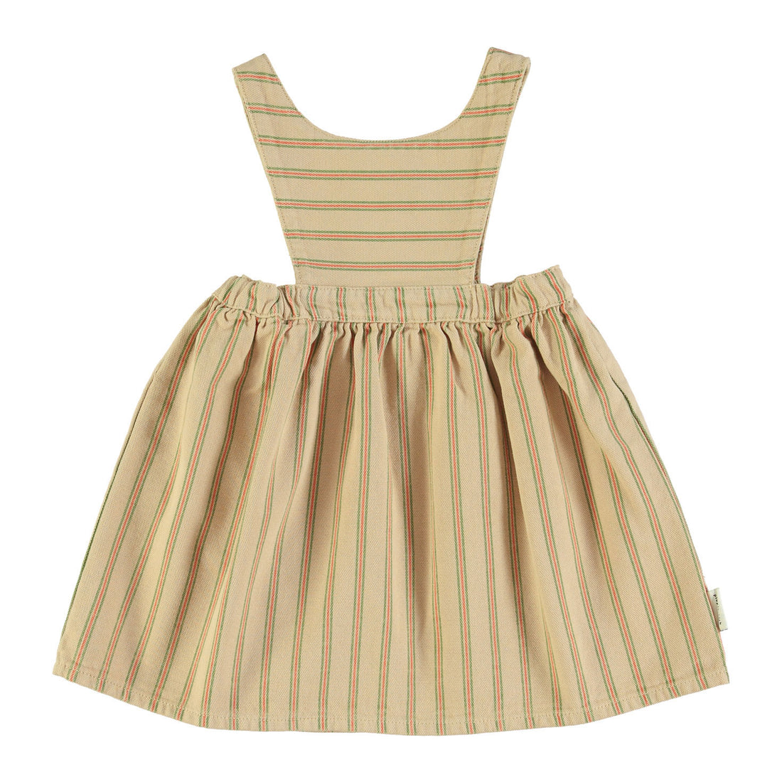 Piupiuchick Light Brown Stripe Sleeveless Dress