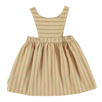 Piupiuchick Light Brown Stripe Sleeveless Dress