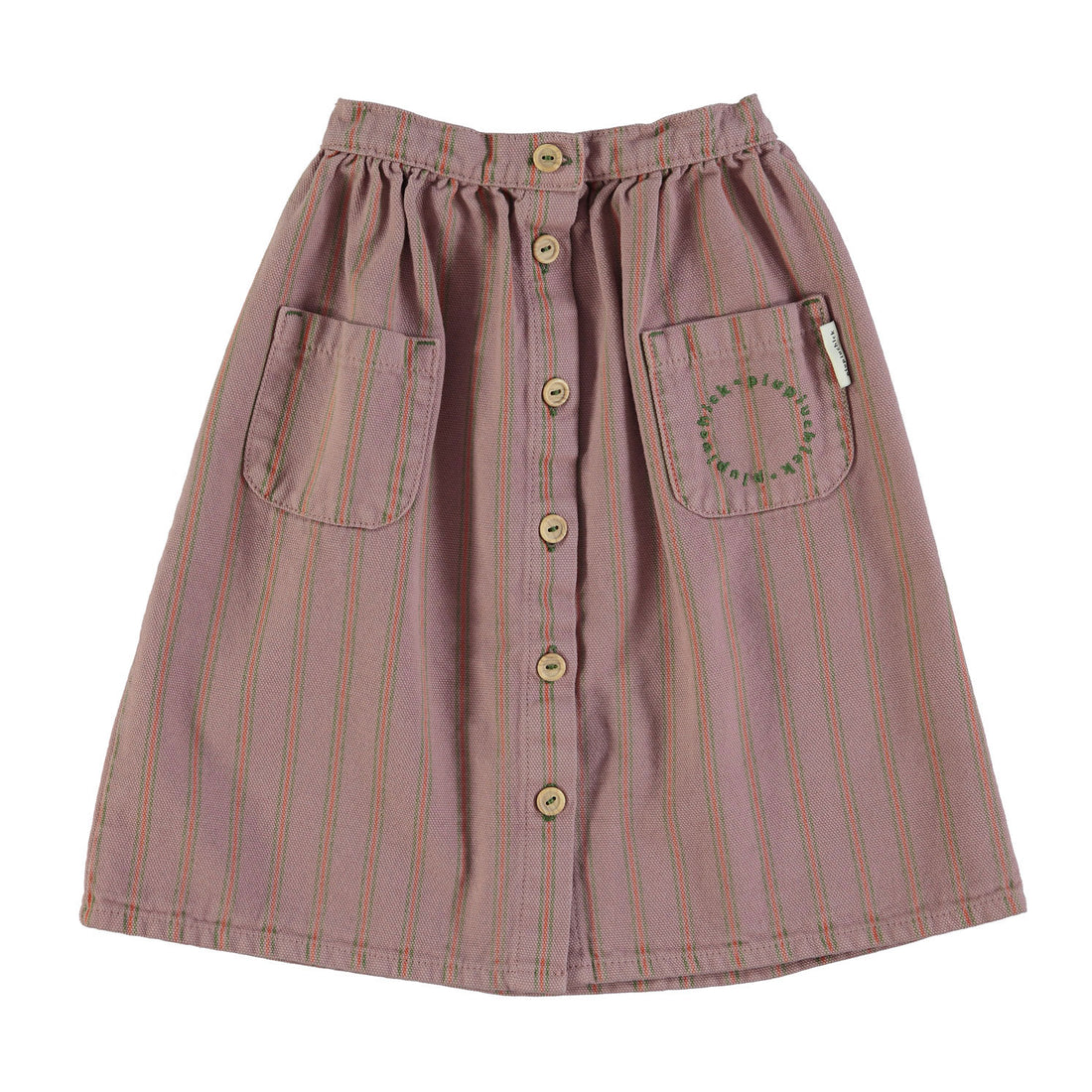 Piupiuchick Grape Striped Long Skirt