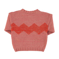 Piupiuchick Pink Zig Zag Lurex Sweater