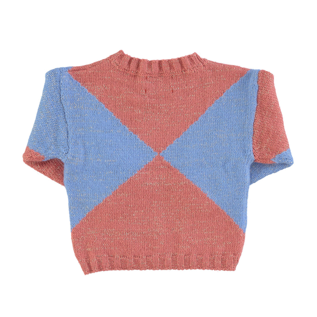 Piupiuchick Pink Geometric Lurex Sweater