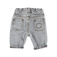 Piupiuchick Washed Grey Denim Trousers