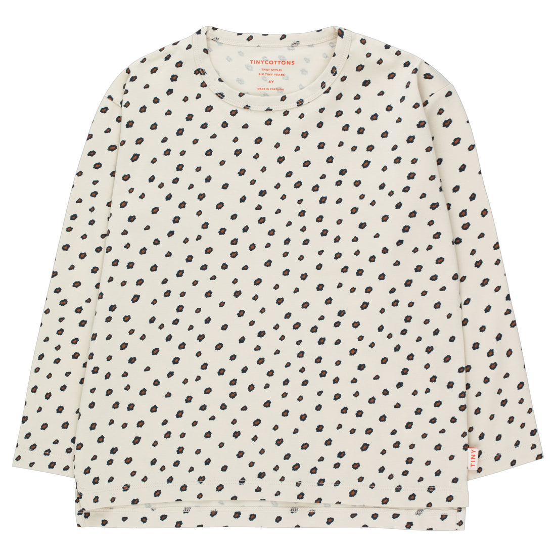 Tiny Cottons Sandstone/Chestnut Animal Print Tee