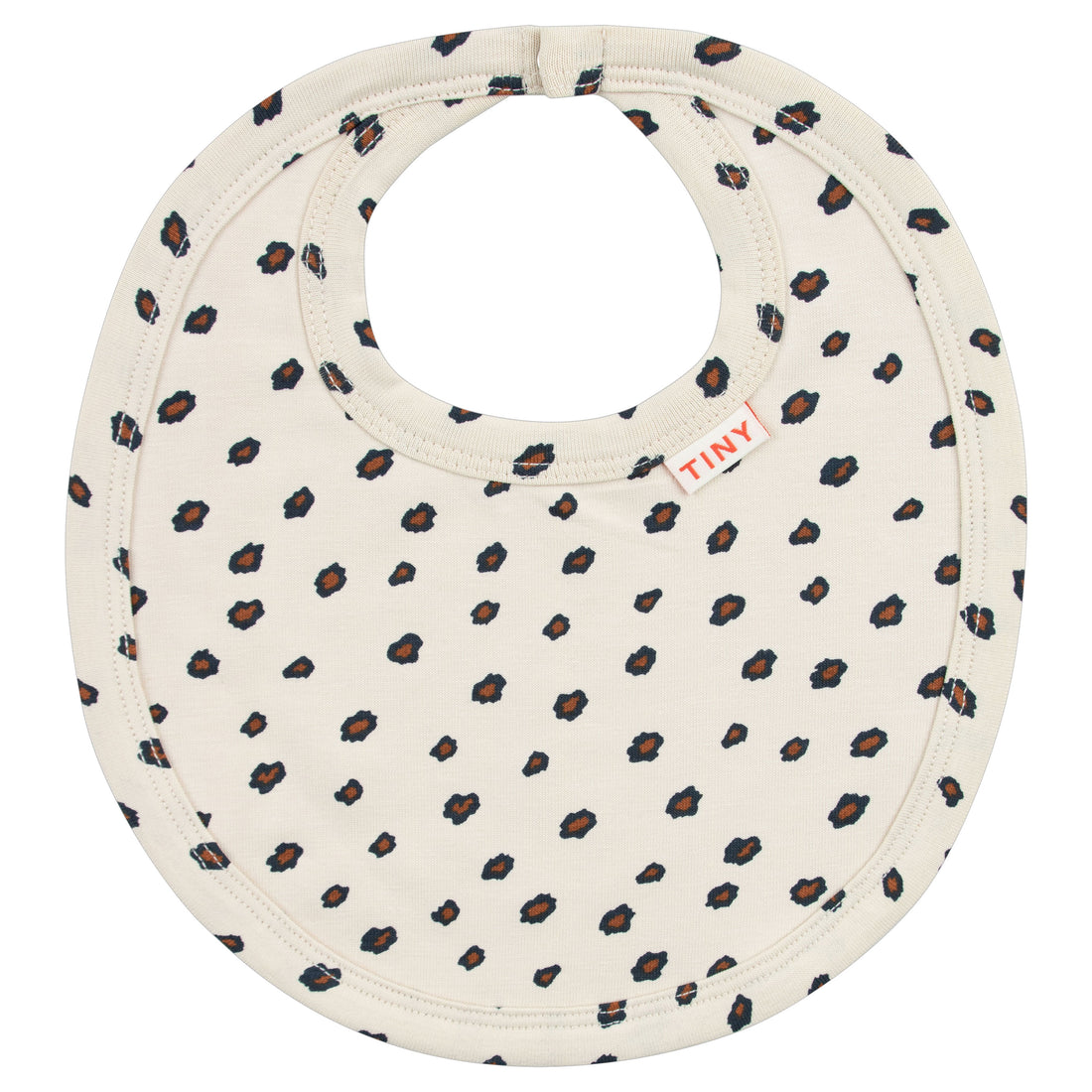 Tiny Cottons Sandstone/Chestnut Animal Print Bib