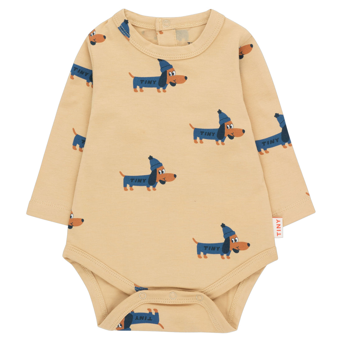 Tiny Cottons Taupe/Indigo Dogs Body