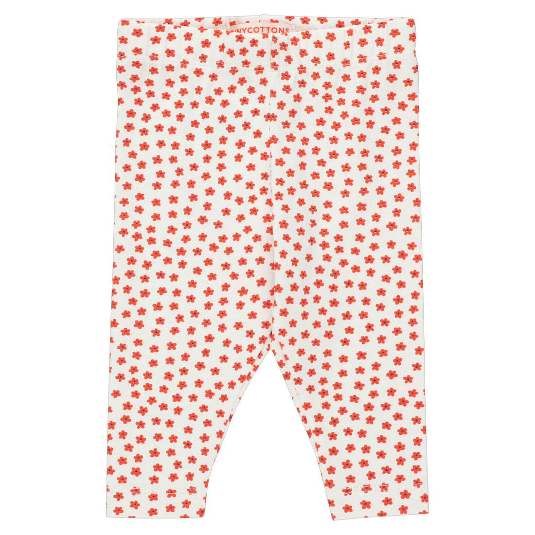 Tiny Cottons Snow/Deep Red Tiny Flowers Baby Pant