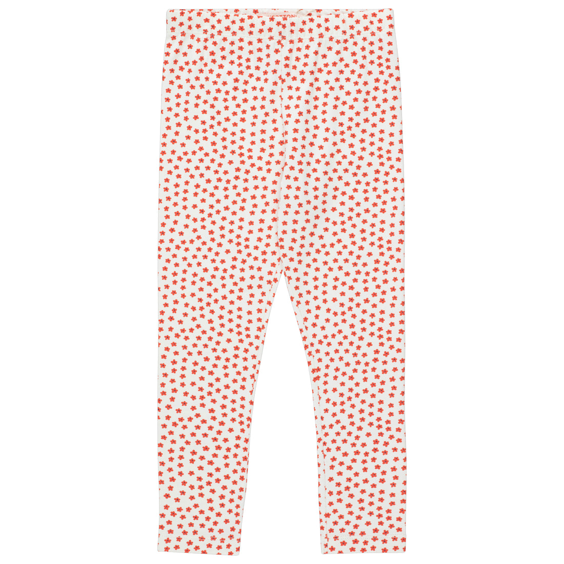 Tiny Cottons Snow/Deep Red Tiny Flowers Pant