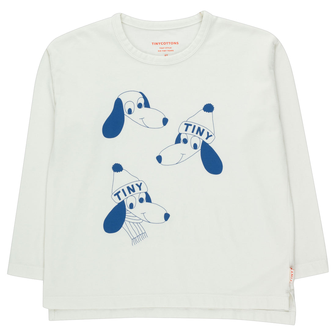 Tiny Cottons Snow/Indigo Tiny Dogs Tee