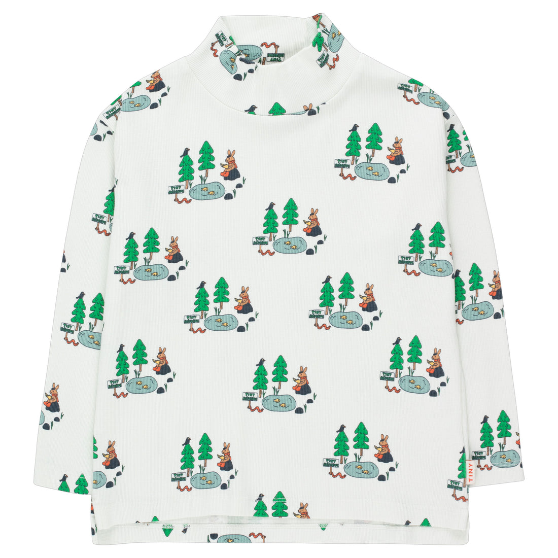 Tiny Cottons Snow Tiny Reserve Mockneck Tee