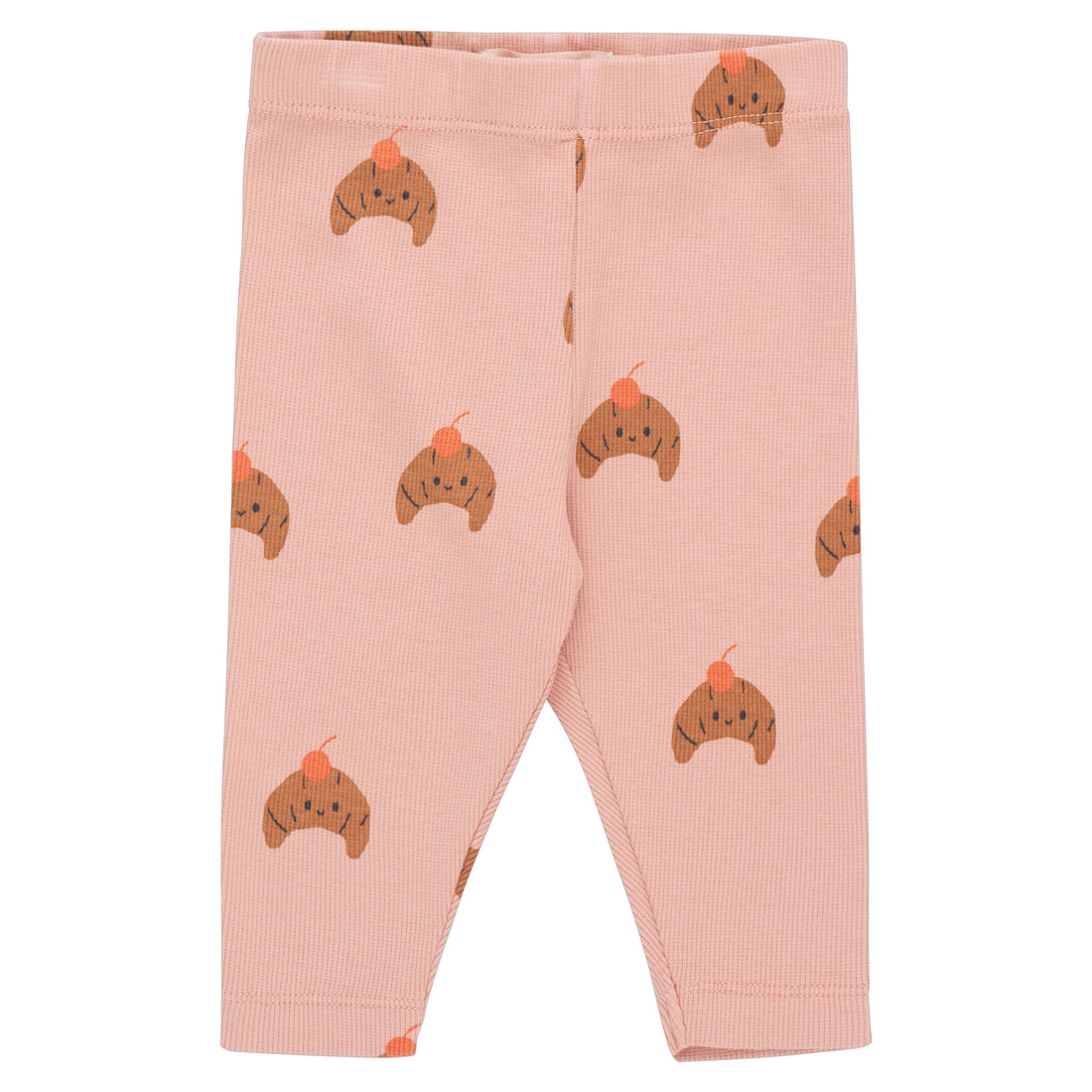 Tiny Cottons Powder Pink/Light Brown Croissants Baby Pant