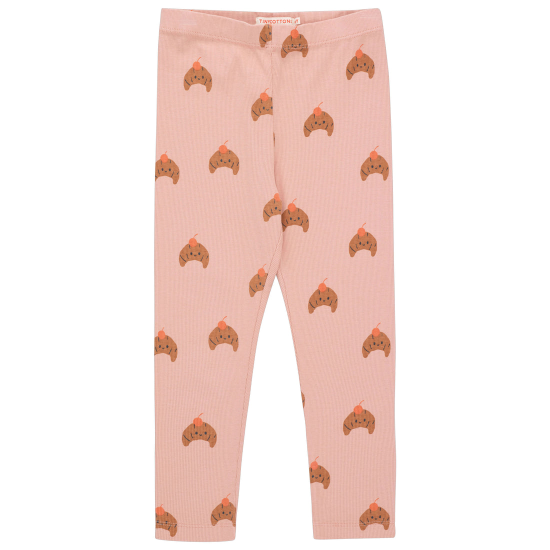 Tiny Cottons Powder Pink/Light Brown Croissants Pant