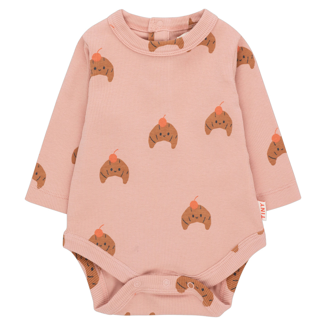 Tiny Cottons Powder Pink/Light Brown Croissants Body