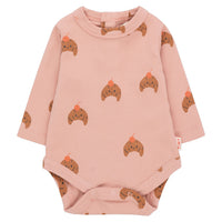 Tiny Cottons Powder Pink/Light Brown Croissants Body