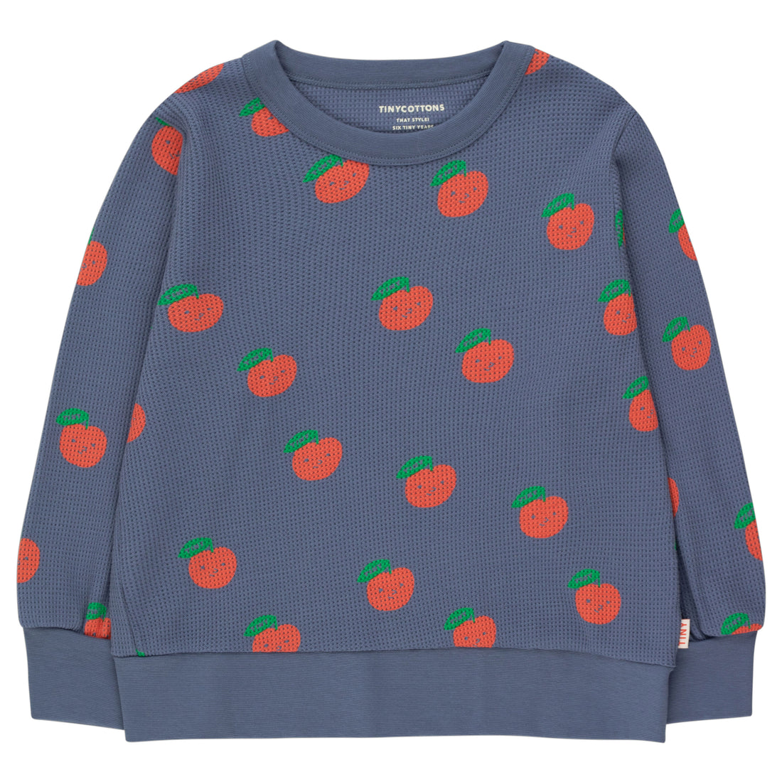 Tiny Cottons Light Navy/Deep Red Apples Sweatshirt