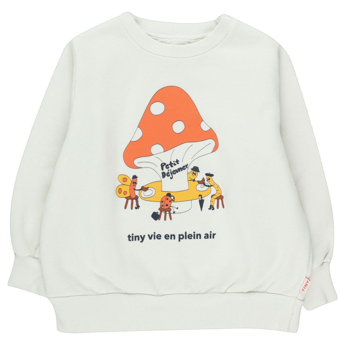 Tiny Cottons Snow/Summer Red Petit Dejeuner Sweatshirt