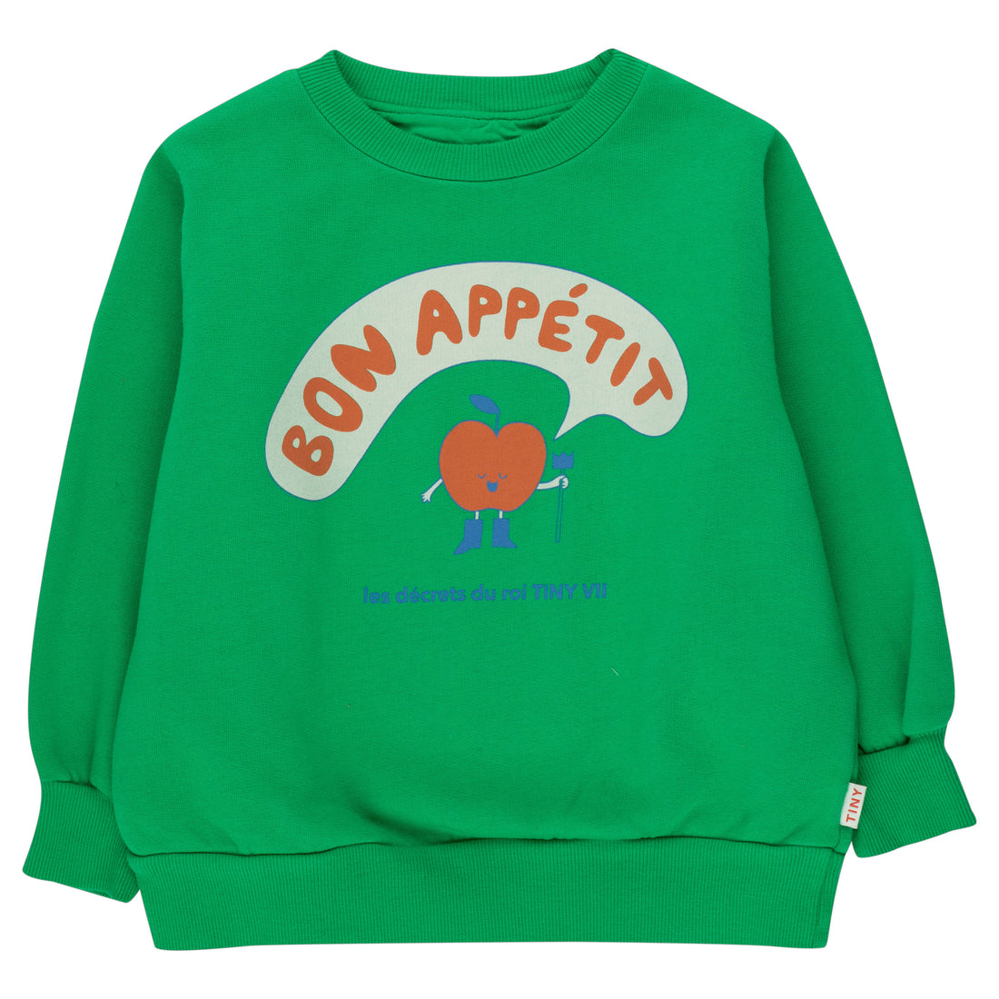 Tiny Cottons Grass Green Bon Appetit Sweatshirt