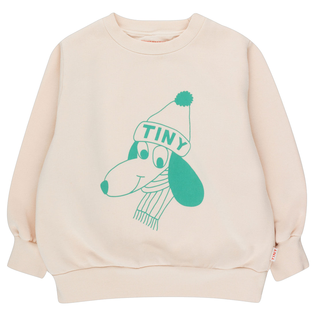 Tiny Cottons Nude/Emerald Tiny Dog Sweatshirt