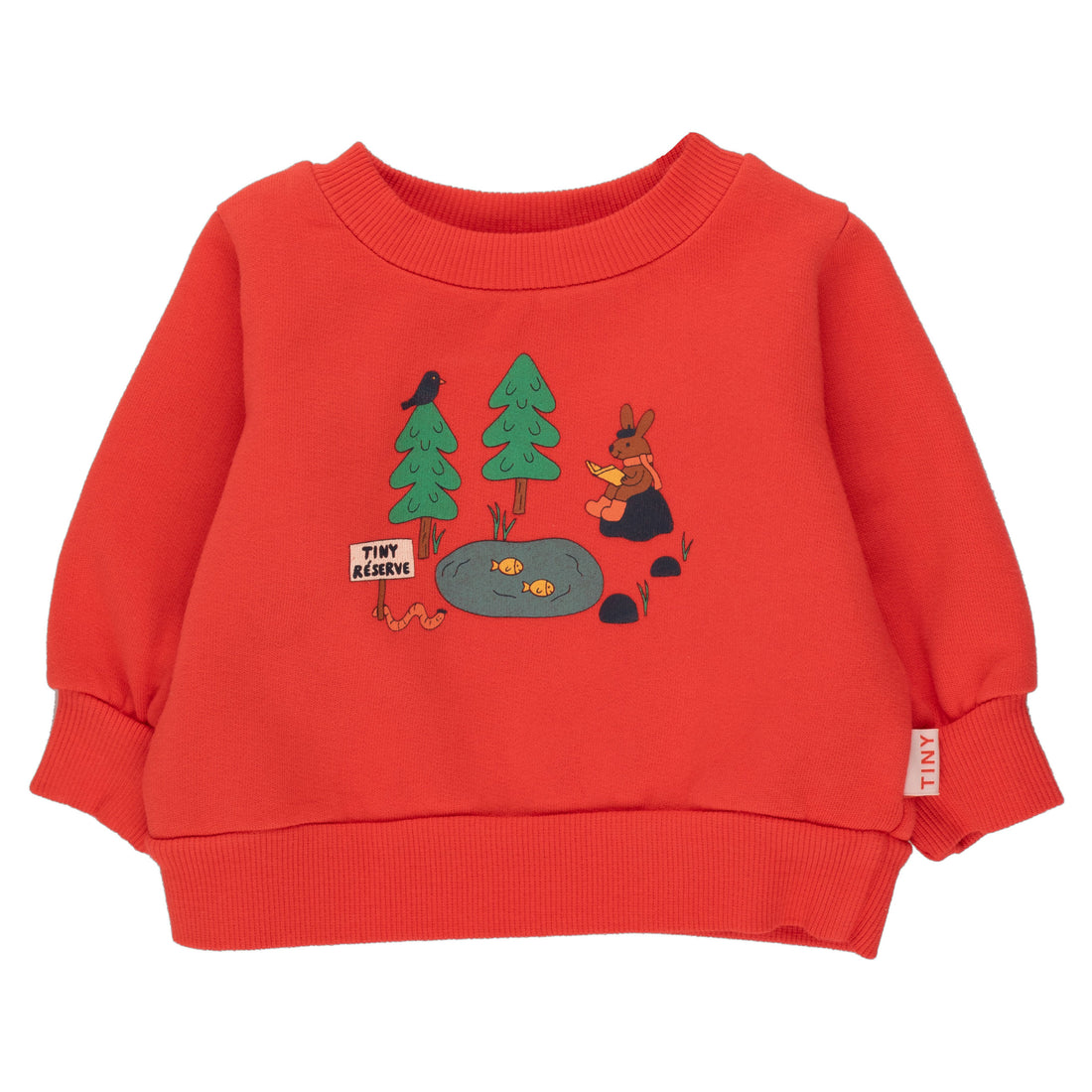 Tiny Cottons Deep Red Tiny Reserve Baby Sweatshirt