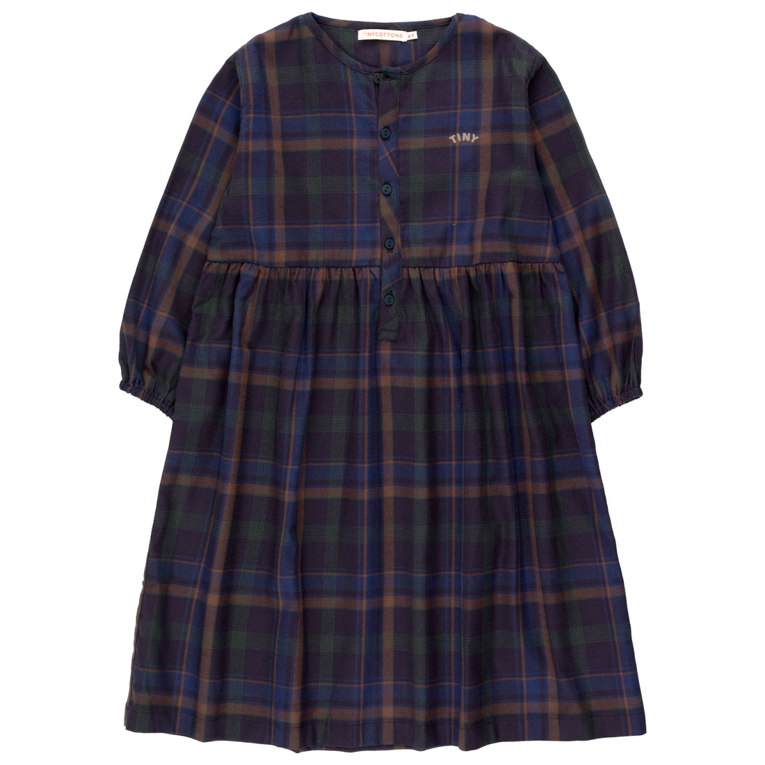 Tiny Cottons Navy Tiny Check Dress