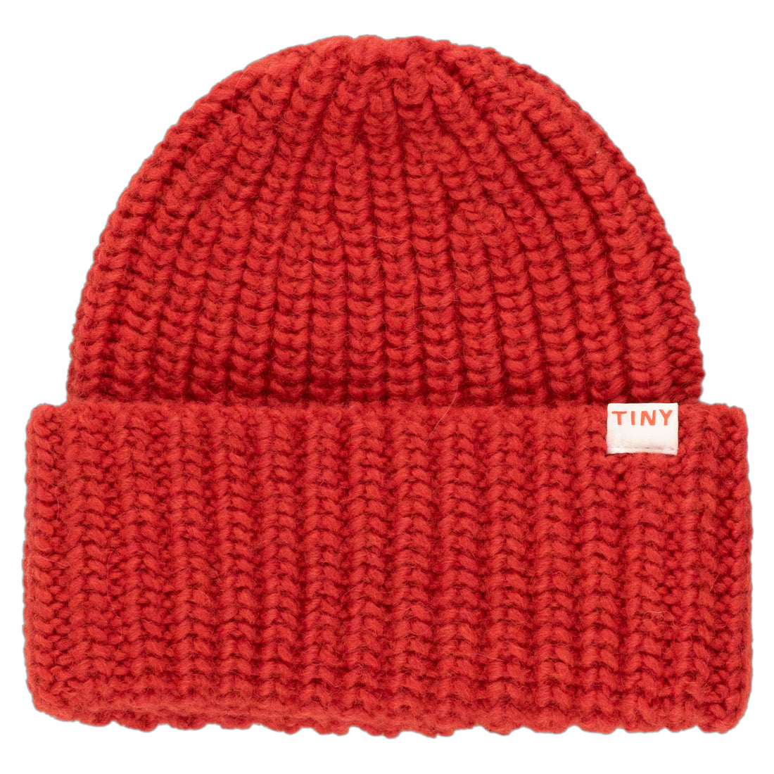 Tiny Cottons Deep Red Solid Beanie
