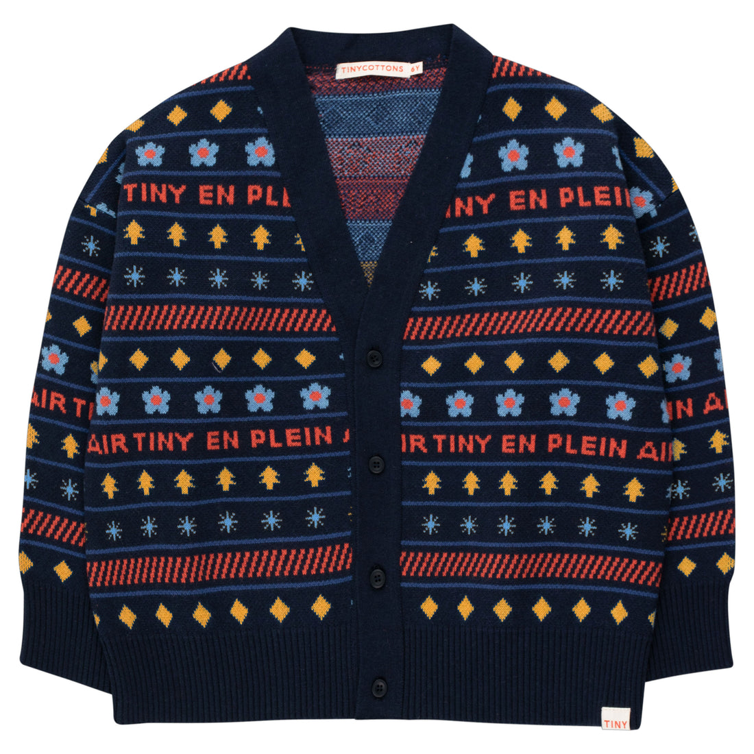 Tiny Cottons Navy En Plein Air Cardigan