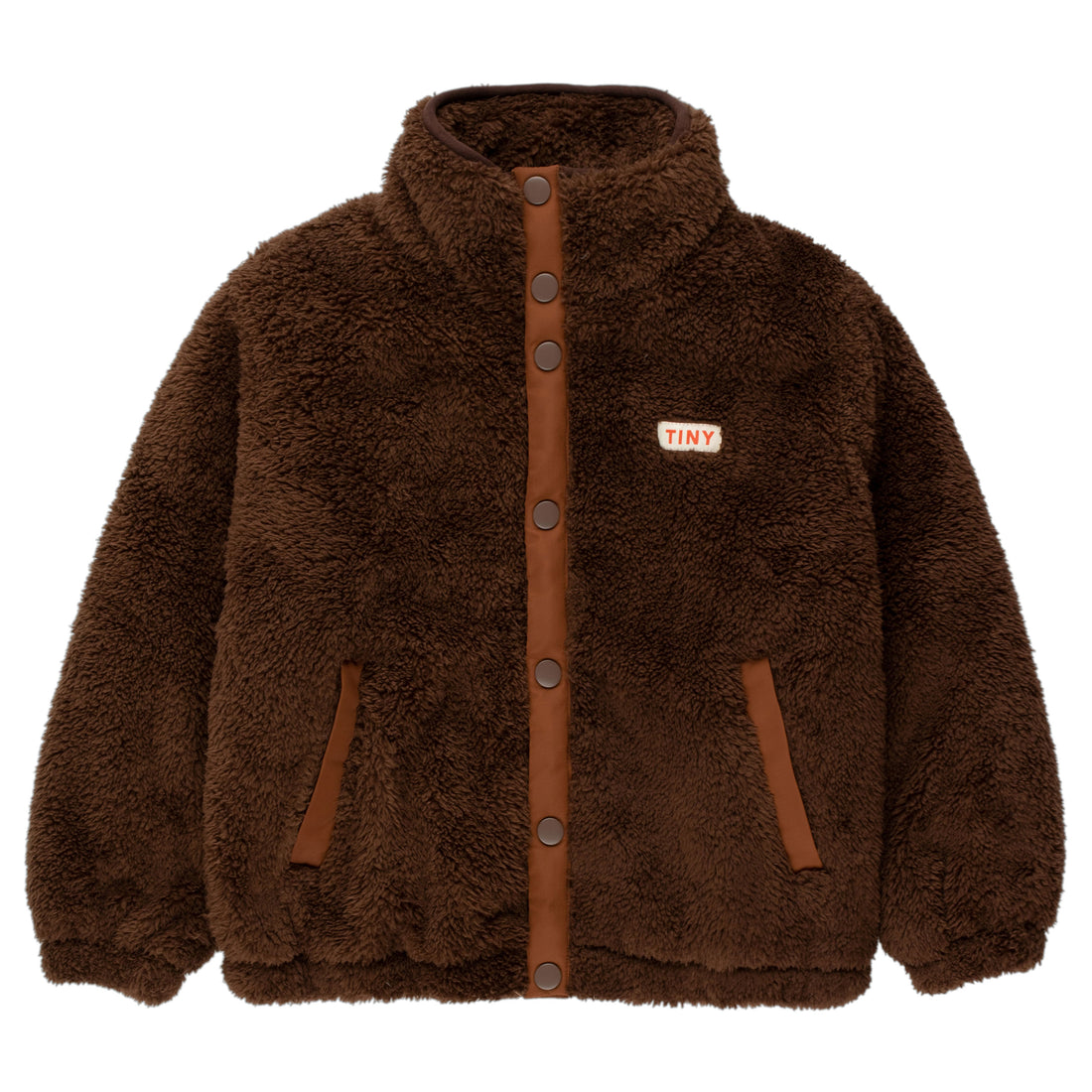 Tiny Cottons Chocolate Polar Sherpa Jacket