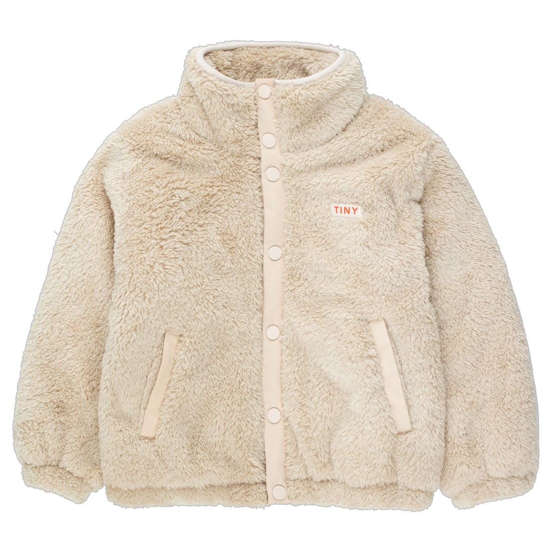 Tiny Cottons Nude Polar Sherpa Jacket