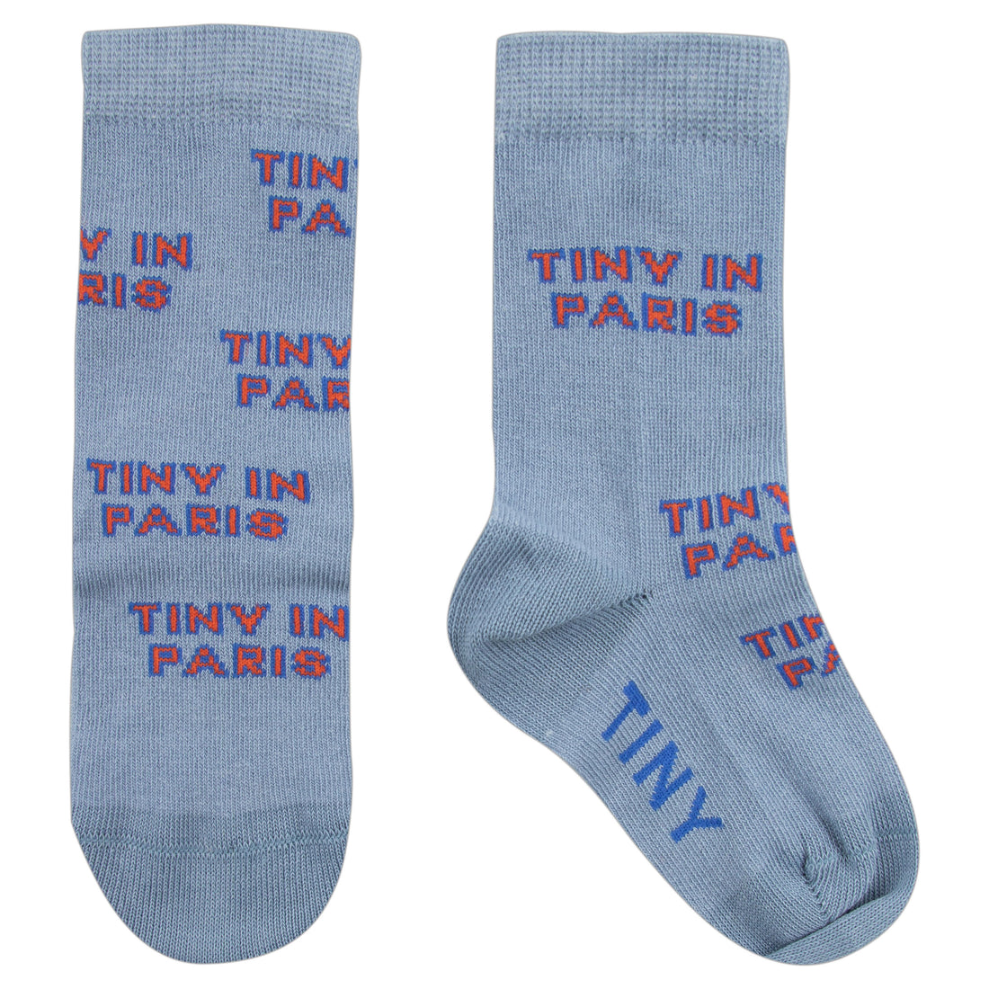 Tiny Cottons Grey Tiny In Paris Medium Socks