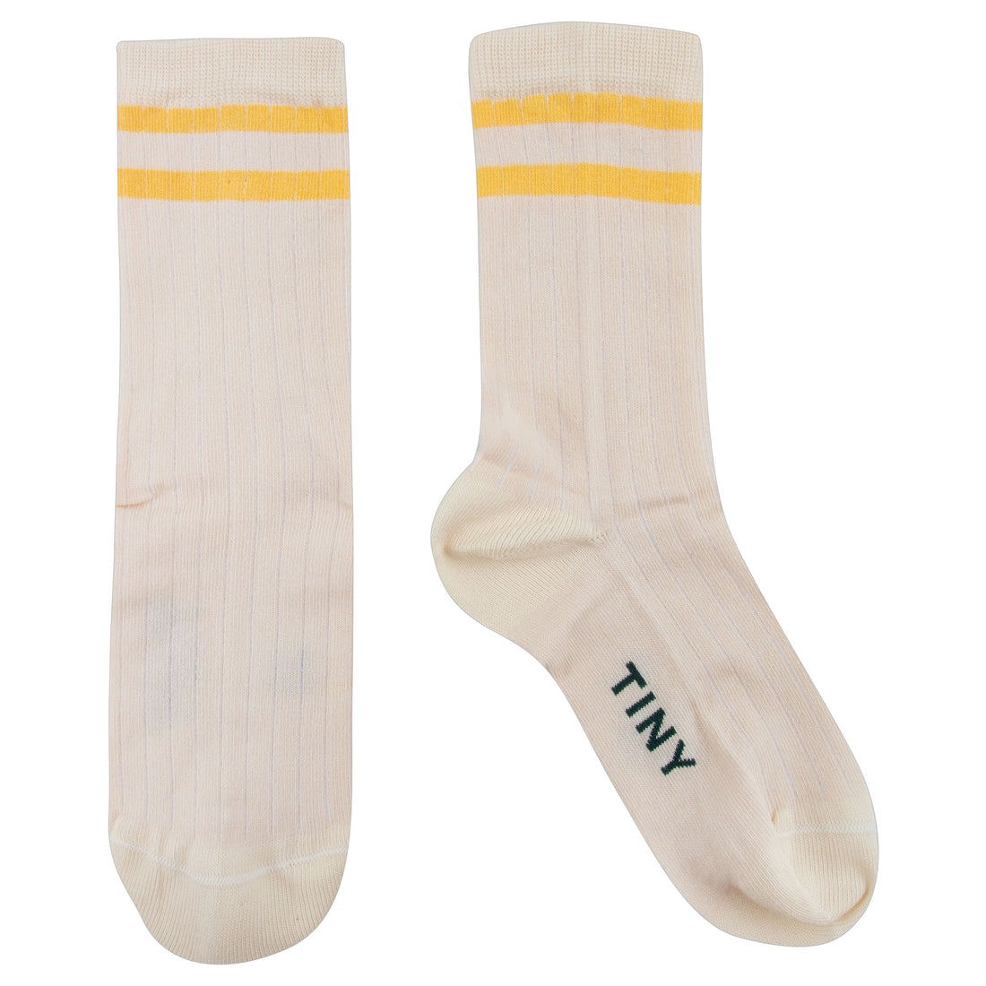 Tiny Cottons Light Cream/Mustard Stripes Medium Socks Pack