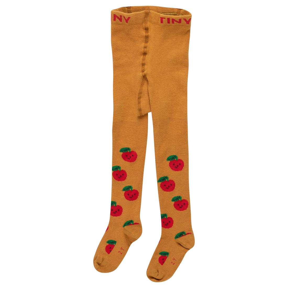 Tiny Cottons Light Brown Apples Tights