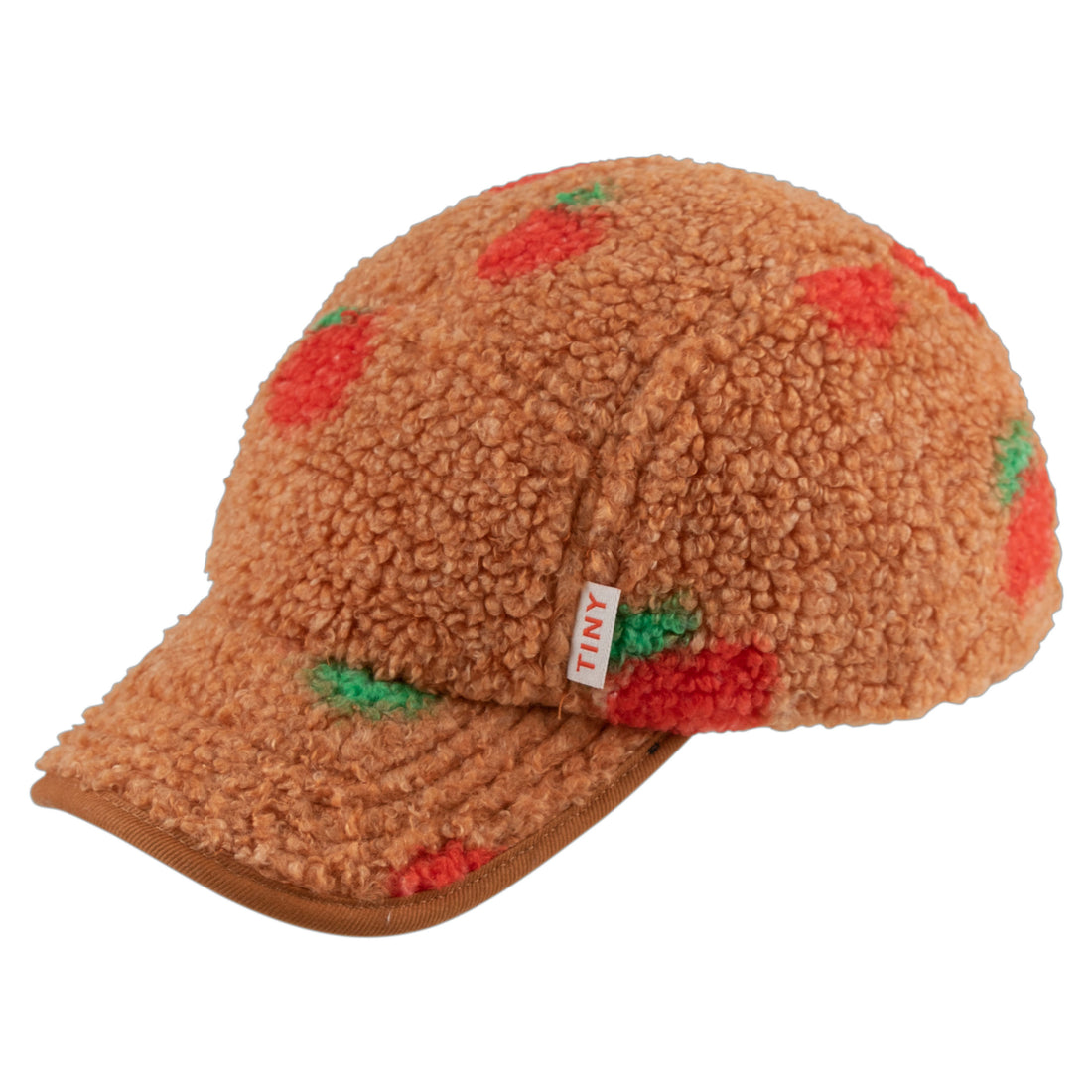 Tiny Cottons Light Brown Apples Sherpa Cap