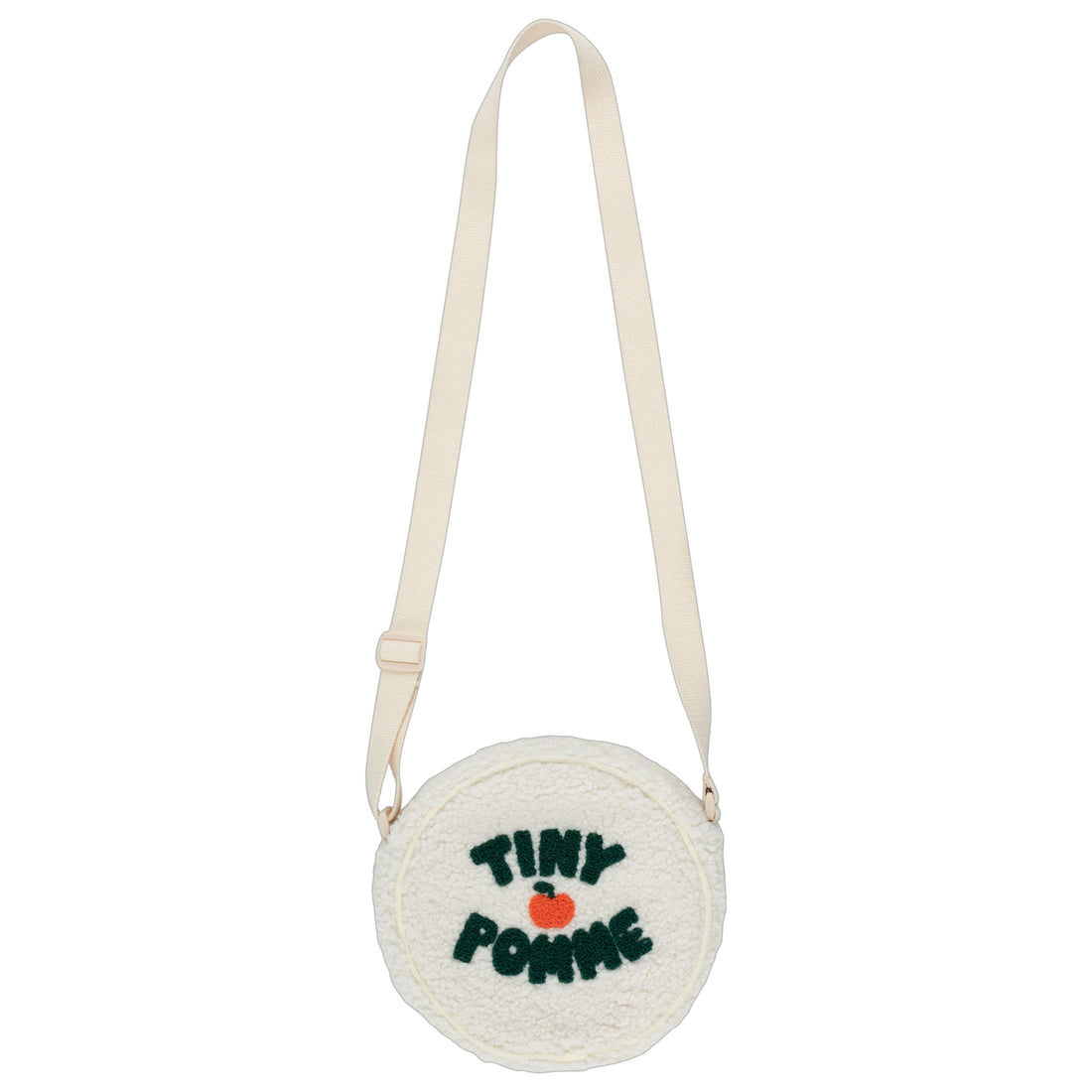 Tiny Cottons Light Cream Tiny Pomme Sherpa Crossbody Bag