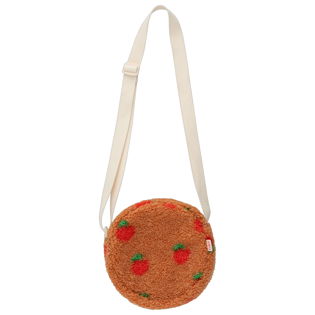 Tiny Cottons Light Brown Apples Sherpa Bag