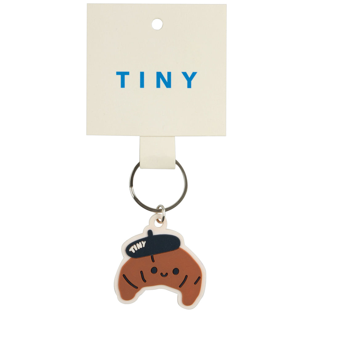 Tiny Cottons Light Brown Croissant Key Chain