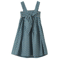 Caramel Blue Geo Print Abelia Dress