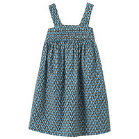 Caramel Blue Geo Print Abelia Dress