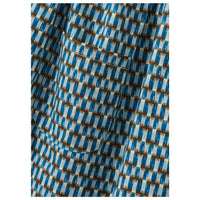 Caramel Blue Geo Print Abelia Dress