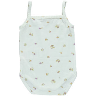 Bebe Organic Violet Flowers Adele Camisole Onesie