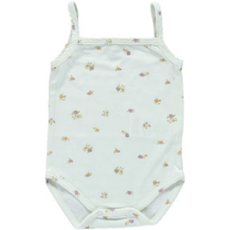 Bebe Organic Violet Flowers Adele Camisole Onesie