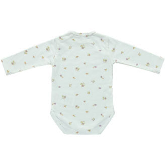 Bebe Organic Violet Flowers Adele Onesie