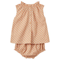 Caramel Orange Polka Dot Alberta Set