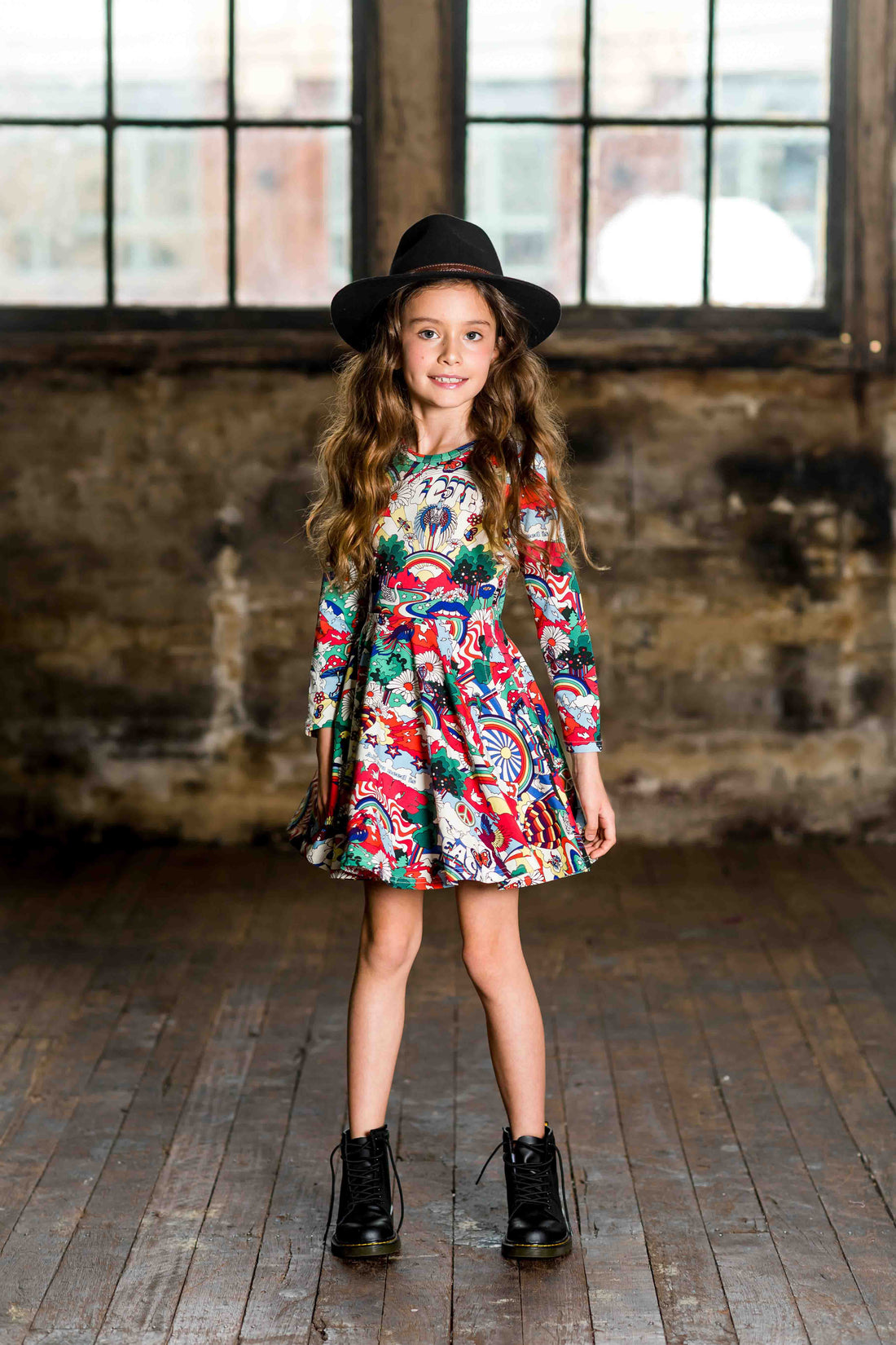 Rock Your Baby Multi All You Need Is Love Waisted Dress