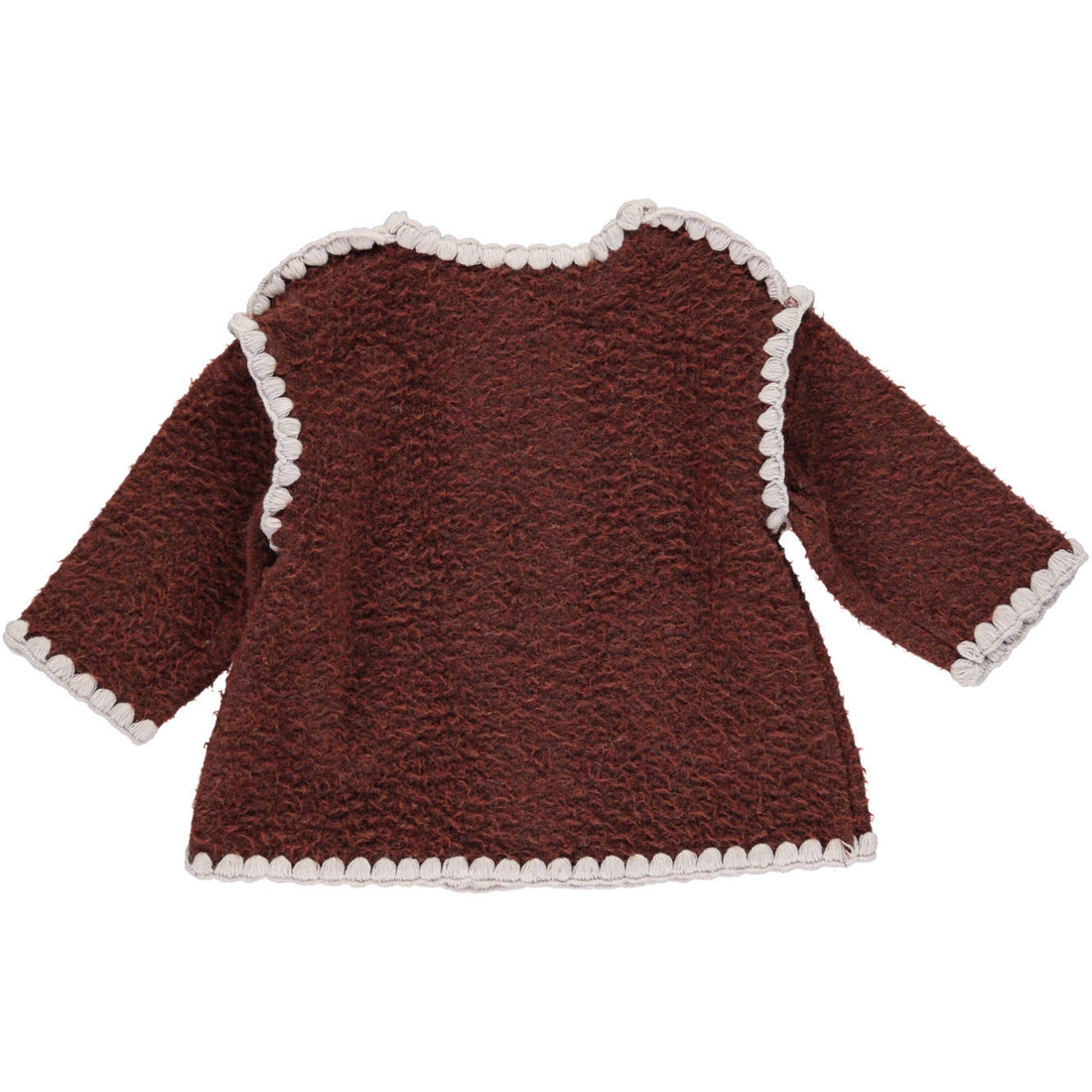 Bebe Organic Pecan Crochet Astrid Baby Coat