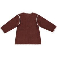 Bebe Organic Pecan Crochet Astrid Coat