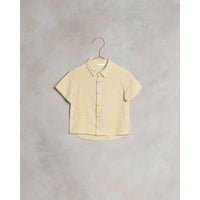 Noralee Lemon-Gingham Atlas Shirt | Lemon Gingham